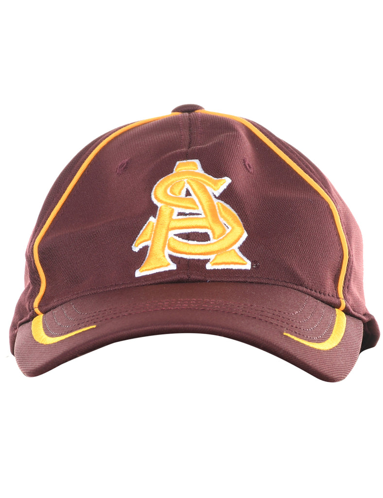 Maroon Embroided Cap - XS