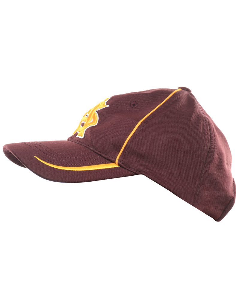Maroon Embroided Cap - XS