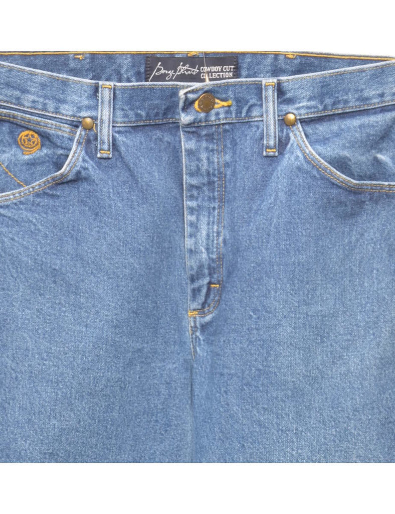 Medium Wash Straight-Fit Wrangler Jeans - W32 L32