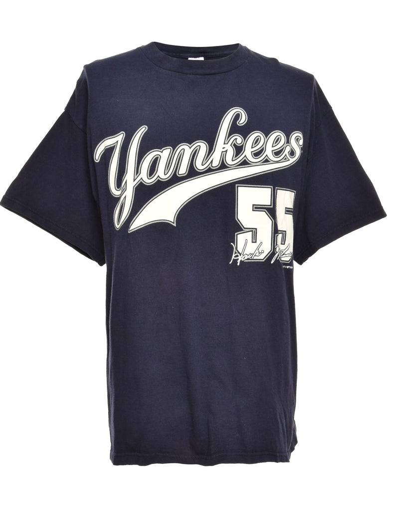 New York Yankees Baseball Navy Sports T-shirt - L