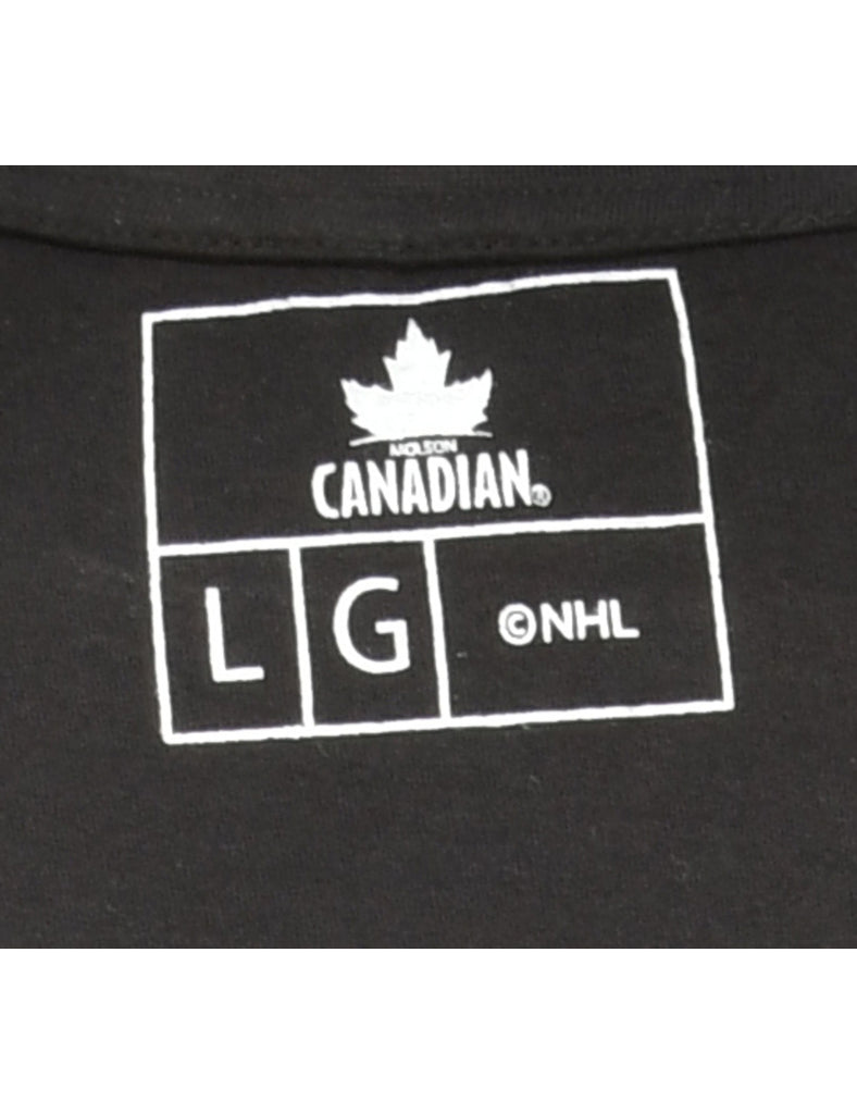 NHL Black Sports T-shirt - L