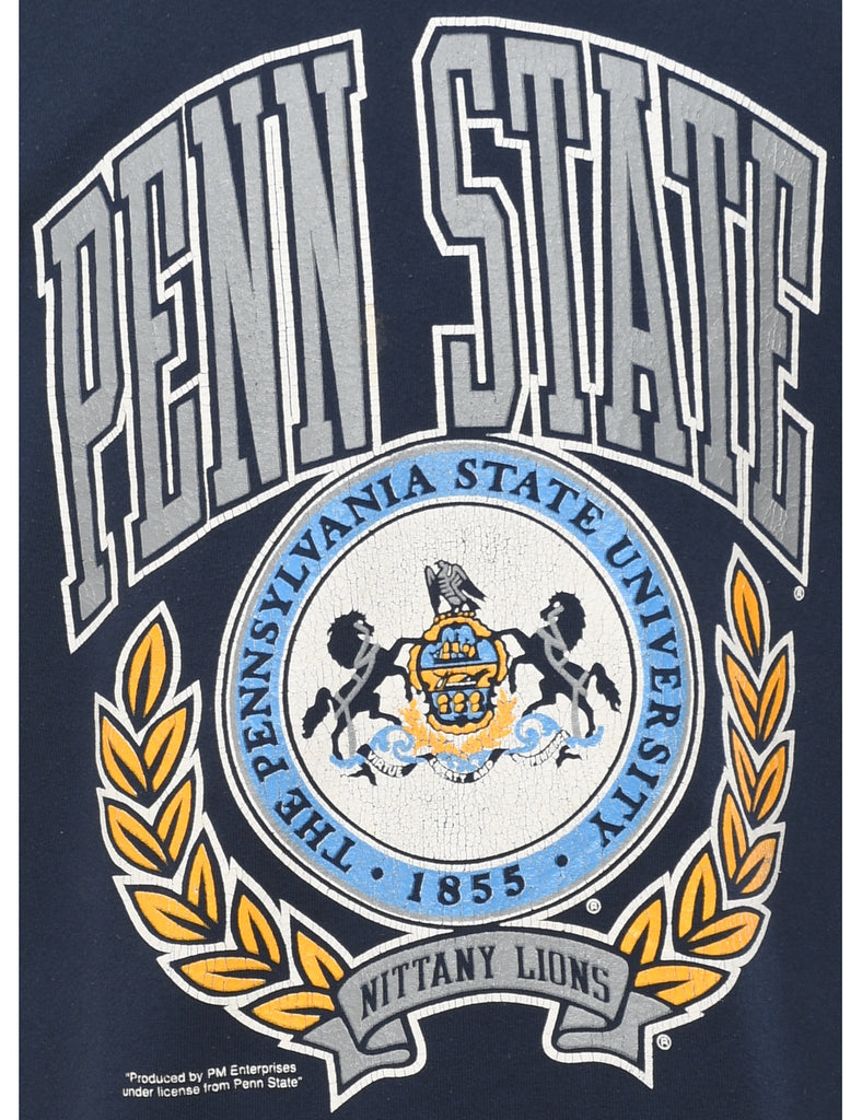Penn State Printed Navy Sweatshirt - L