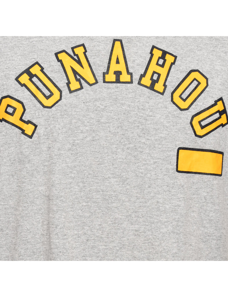 Punahou Grey Printed T-shirt - L