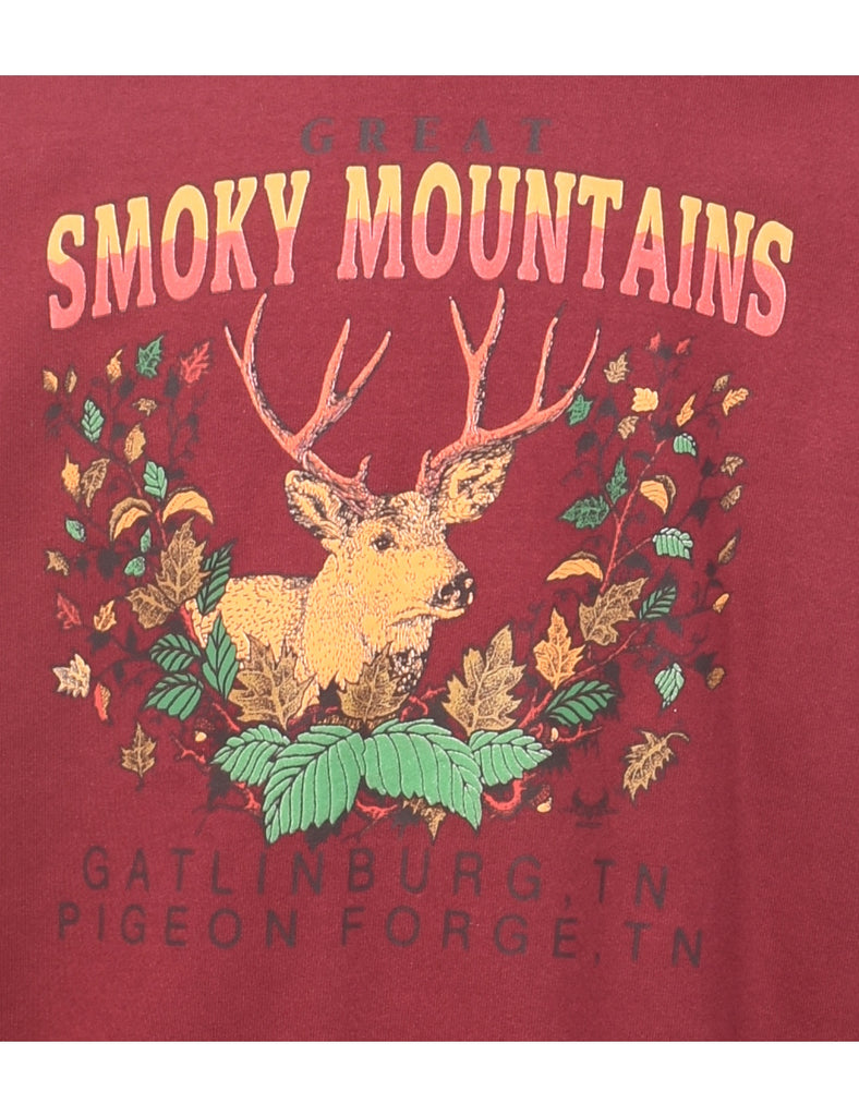 Smoky Mountains Printed Sweatshirt - XL