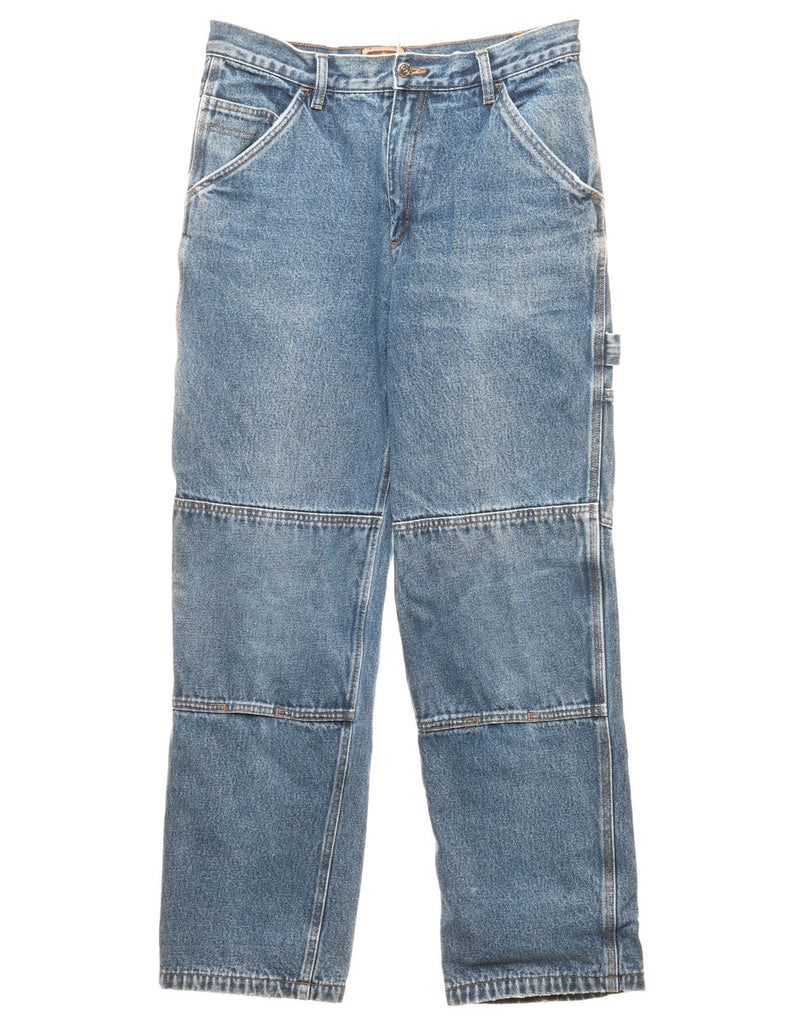 Stone Wash Straight Fit Jeans - W32 L32