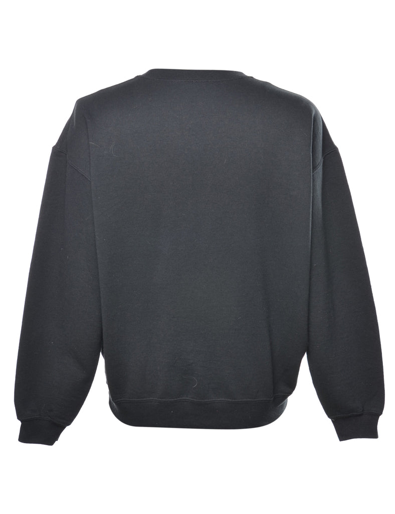 Studded Plain Sweatshirt - L