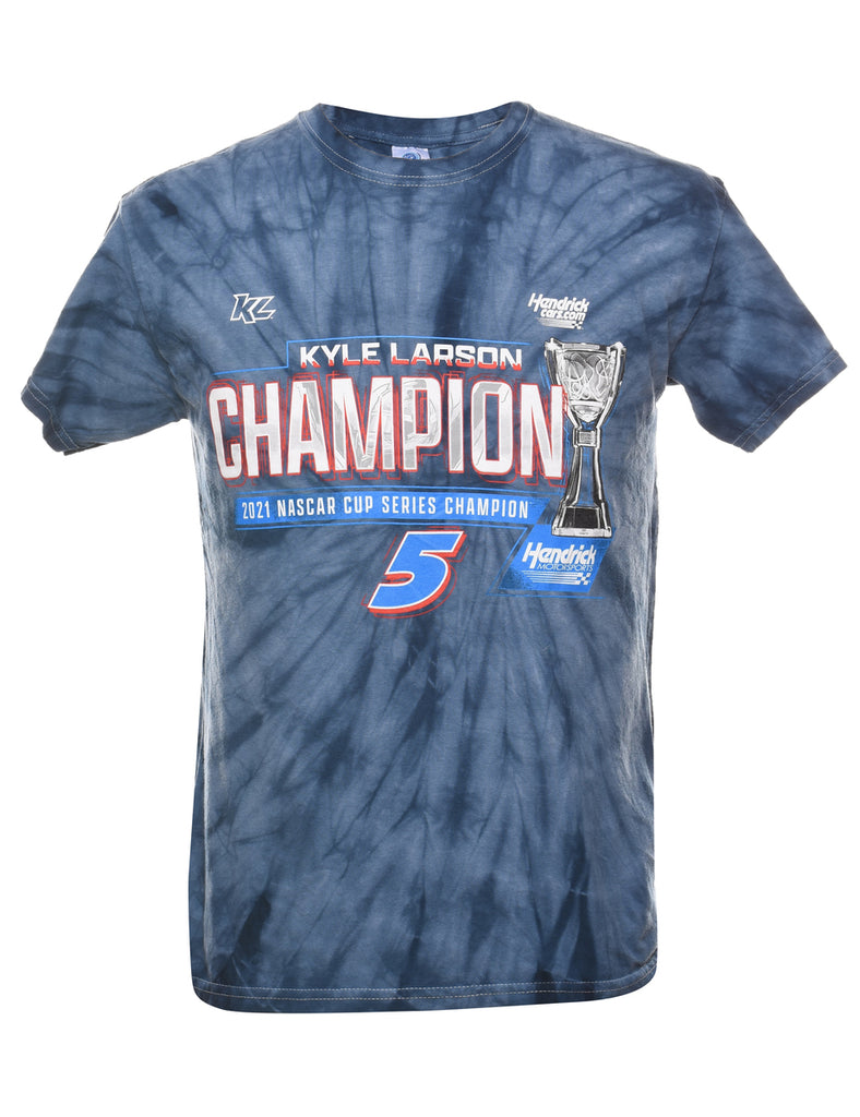Tie Dye Nascar Kyle Larson Sports T-shirt - M