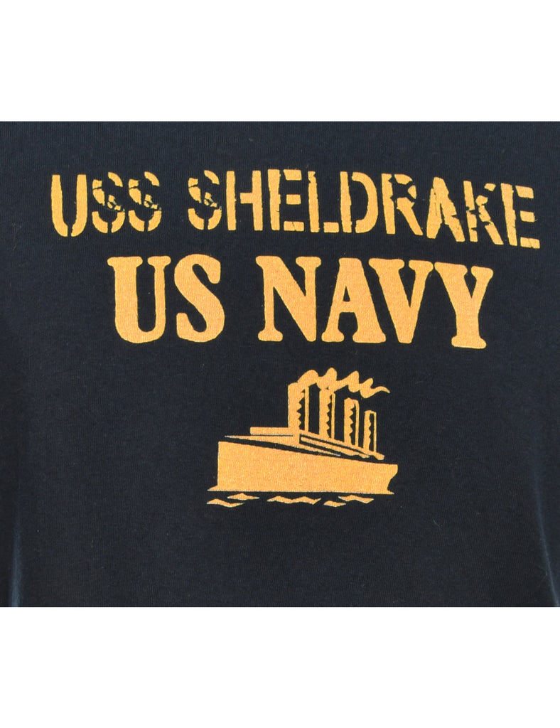 US Navy Printed T-shirt - S