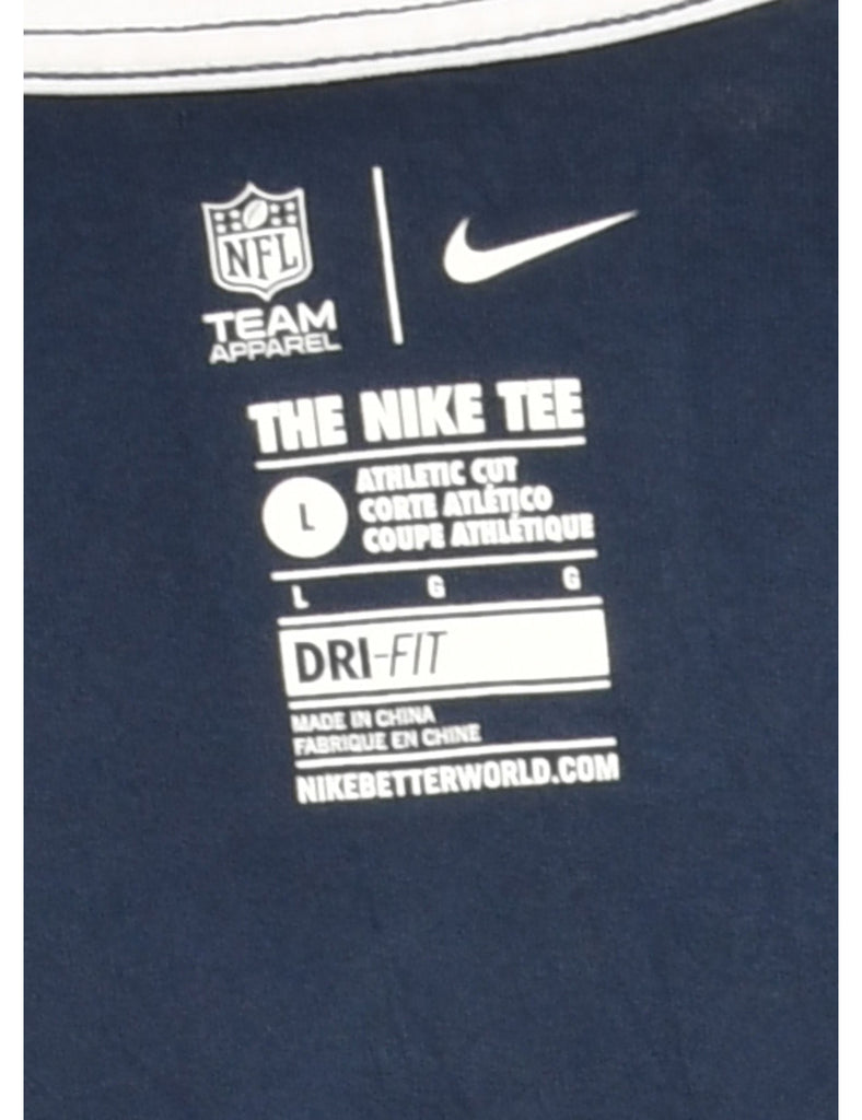 White NFL Nike Sports T-shirt - L