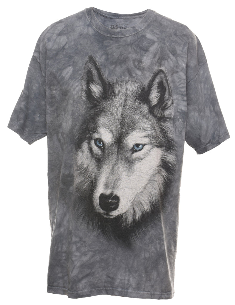Wolf Design The Mountain Tie Dye T-Shirt - XL