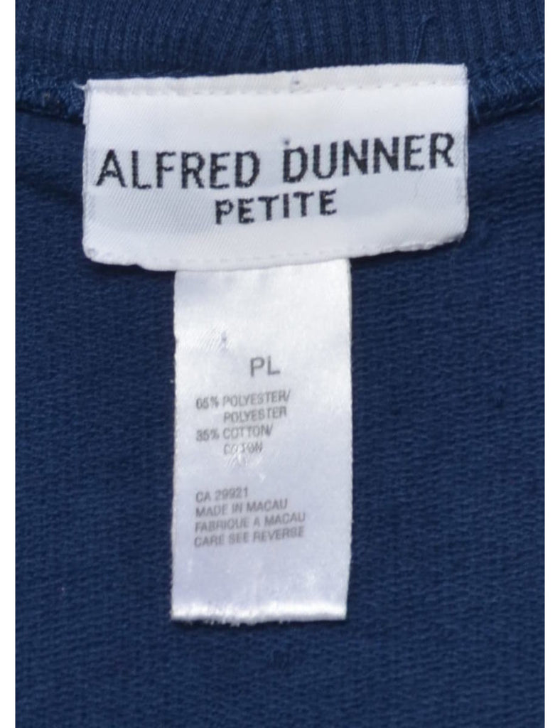 Alfred Dunner Embroidered Patchwork Sweatshirt - L