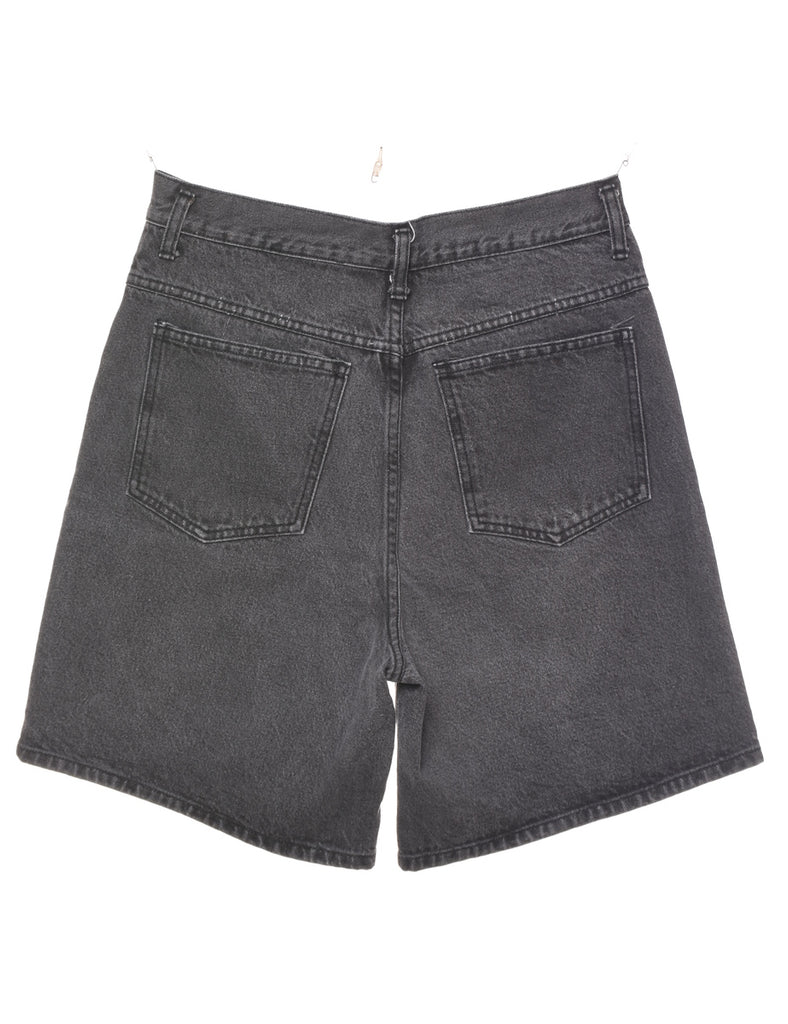 Black Denim Shorts - W29 L7