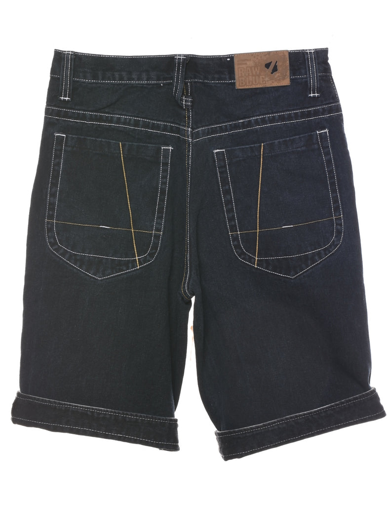 Black Denim Shorts - W33 L12