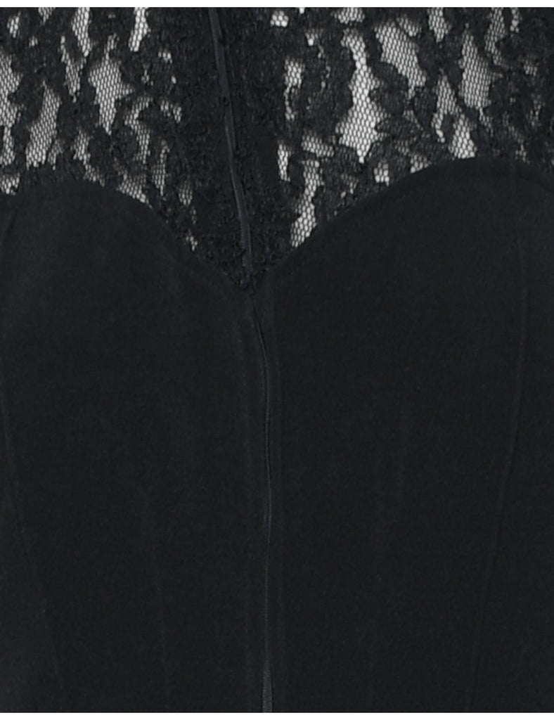 Black Lace Classic Jumpsuit - M