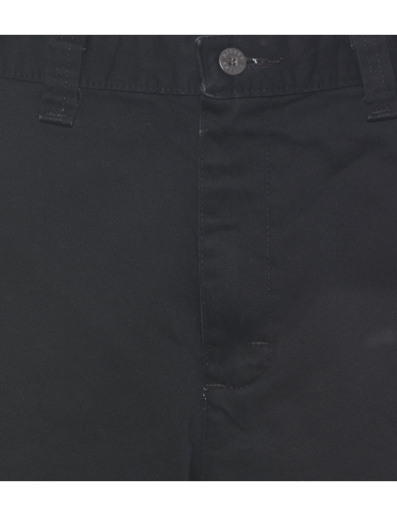 Black Plain Shorts - W32 L7