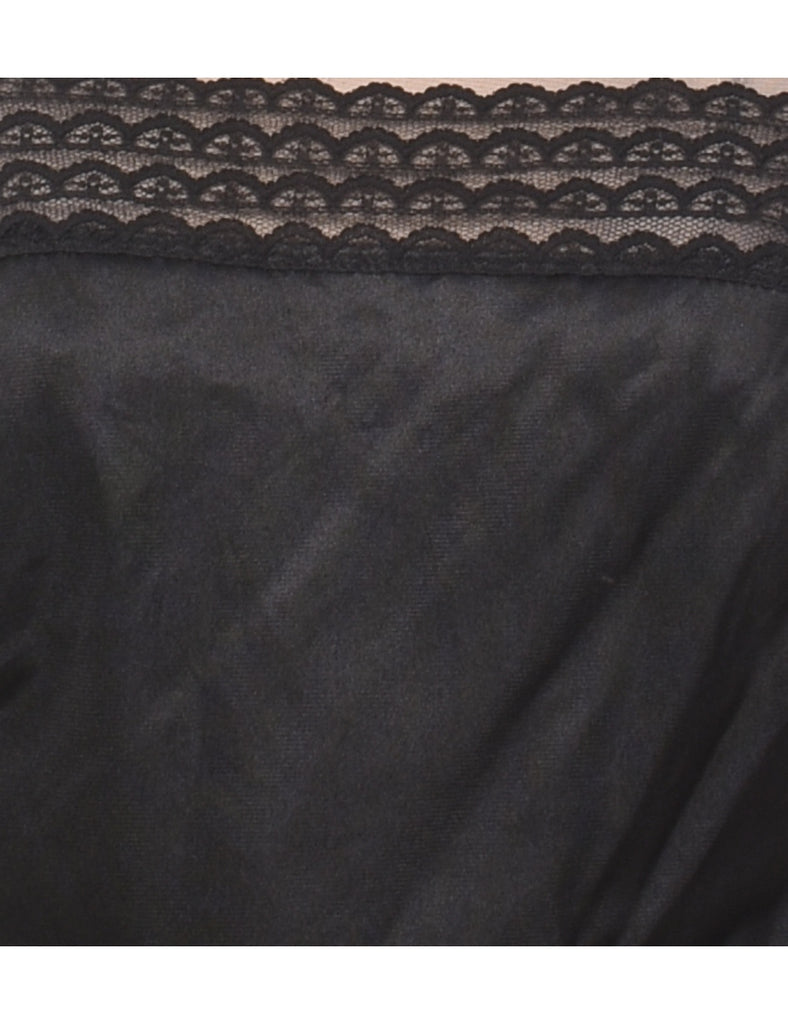 Black Strappy Lace Camisole - S