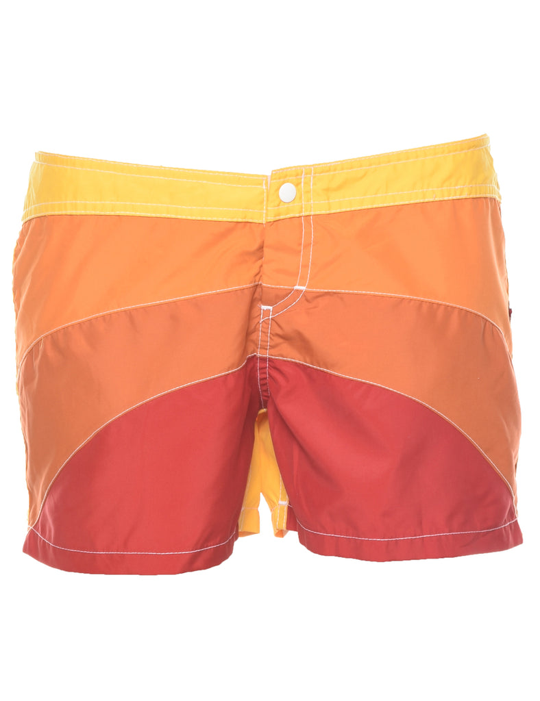 Colour Block Hot Pants - W33 L4