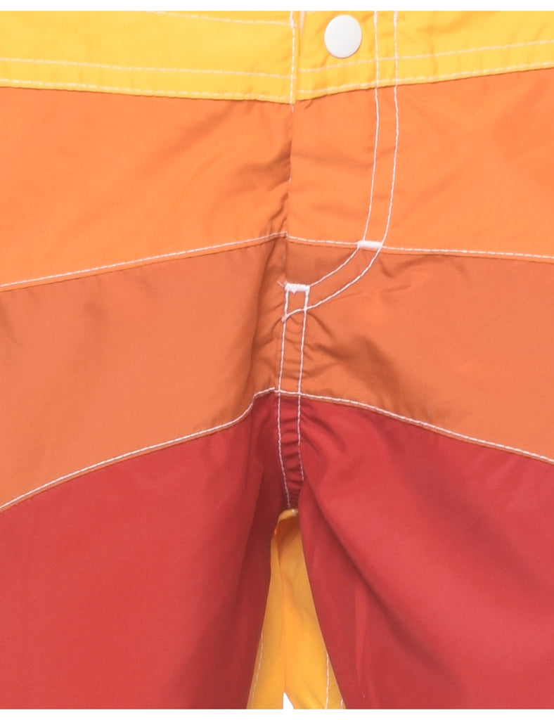 Colour Block Hot Pants - W33 L4