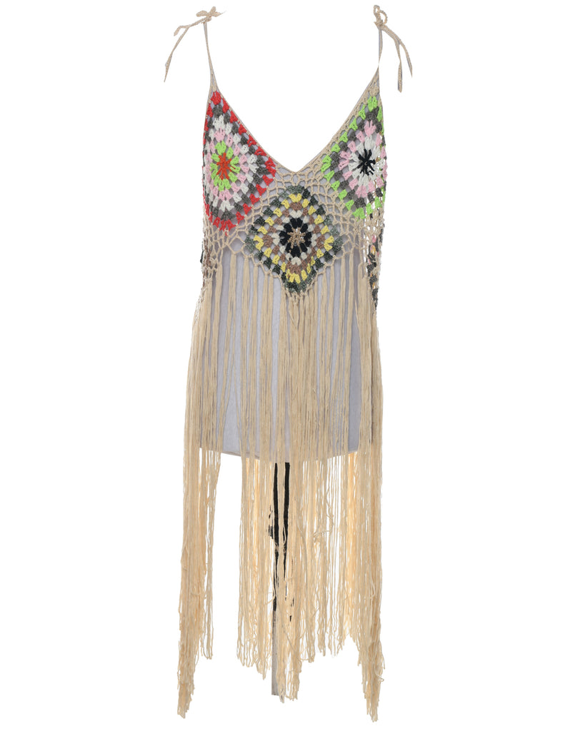 Crochet Sleeveless Dress - XXL