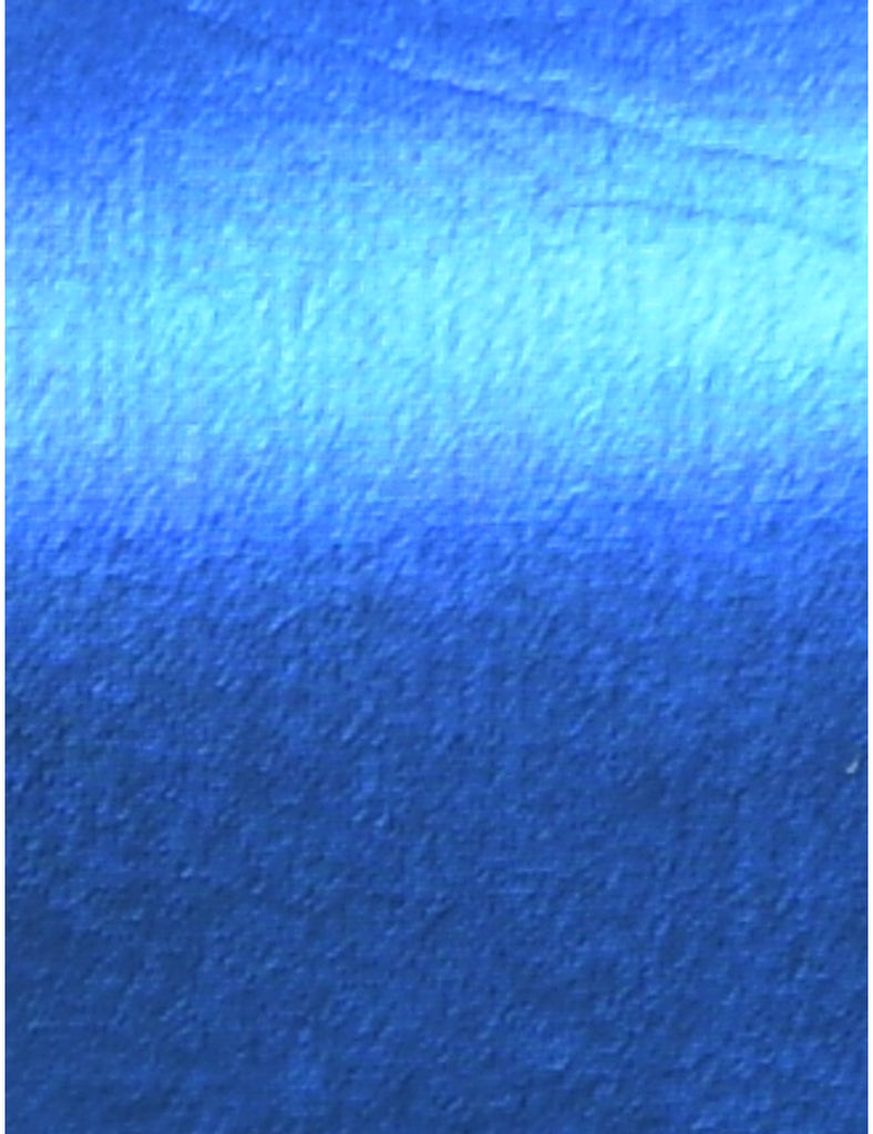 Cropped Shiny Blue Bralet - XS