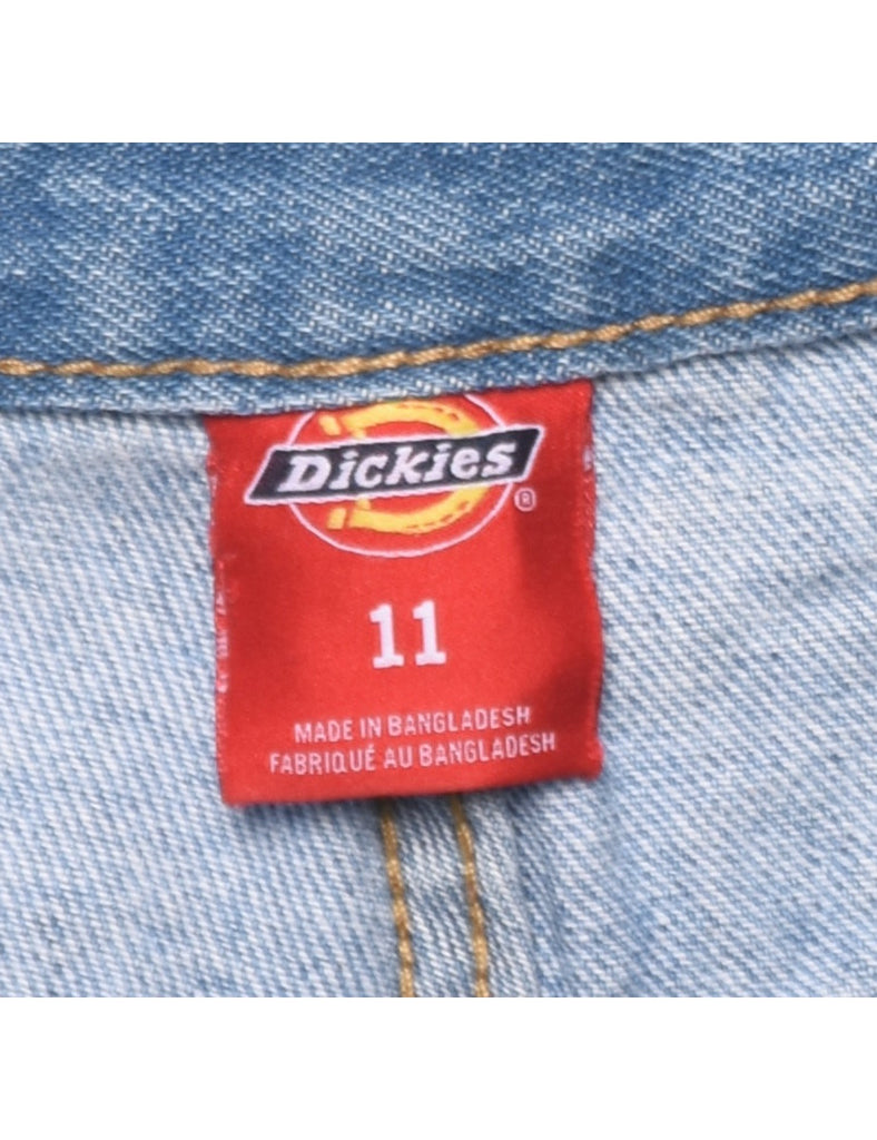 Dickies Distressed Rolled Hem Denim Shorts - W28 L5