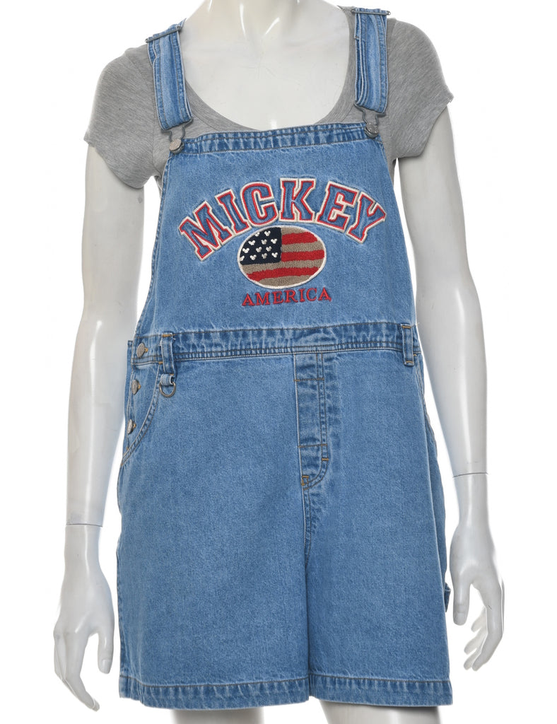 Disney Cropped Dungarees - W40 L4