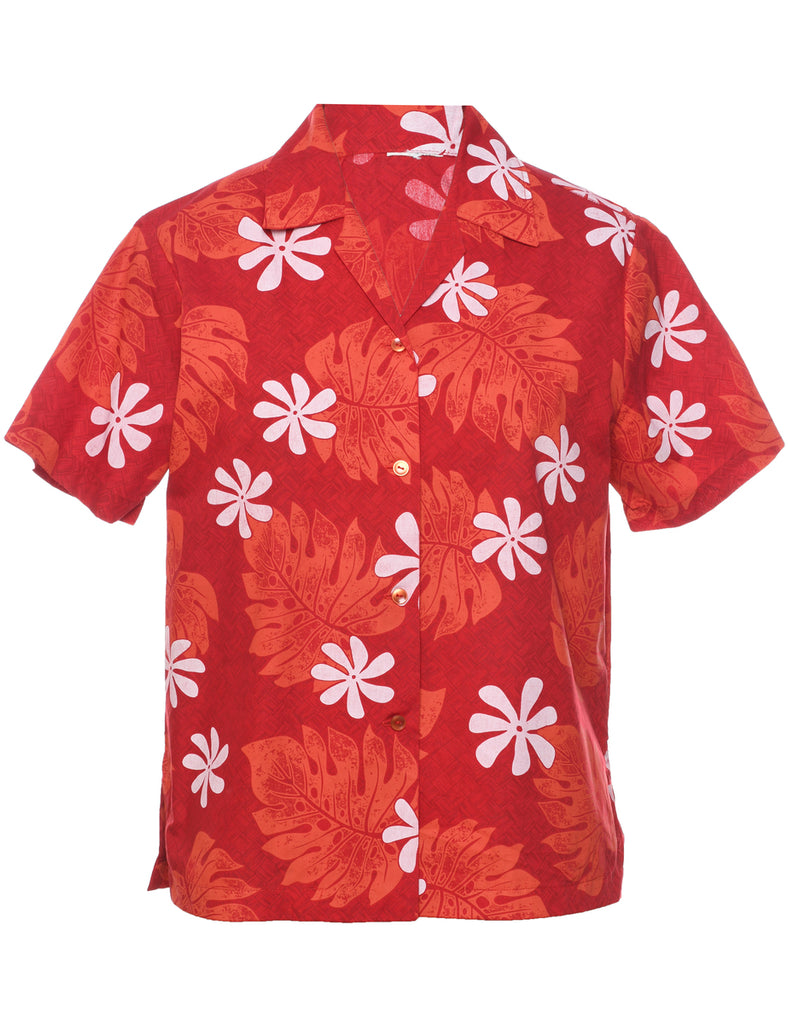 Floral Hawaiian Shirt - M