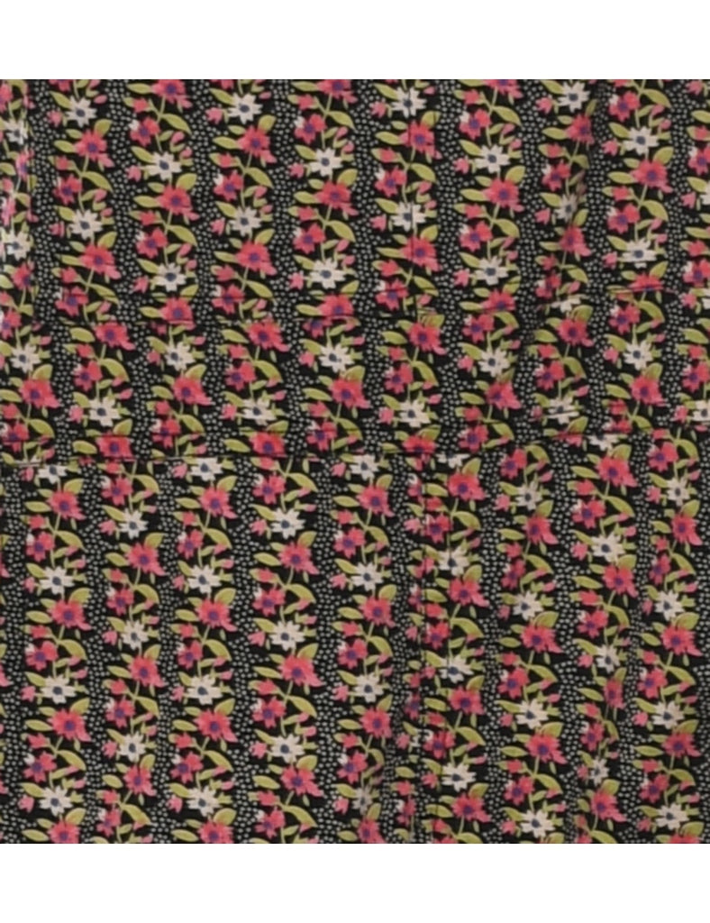 Floral Pattern Jumpsuit - M