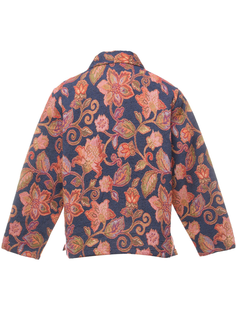 Floral Pattern Multi-Colour Tapestry Jacket - L