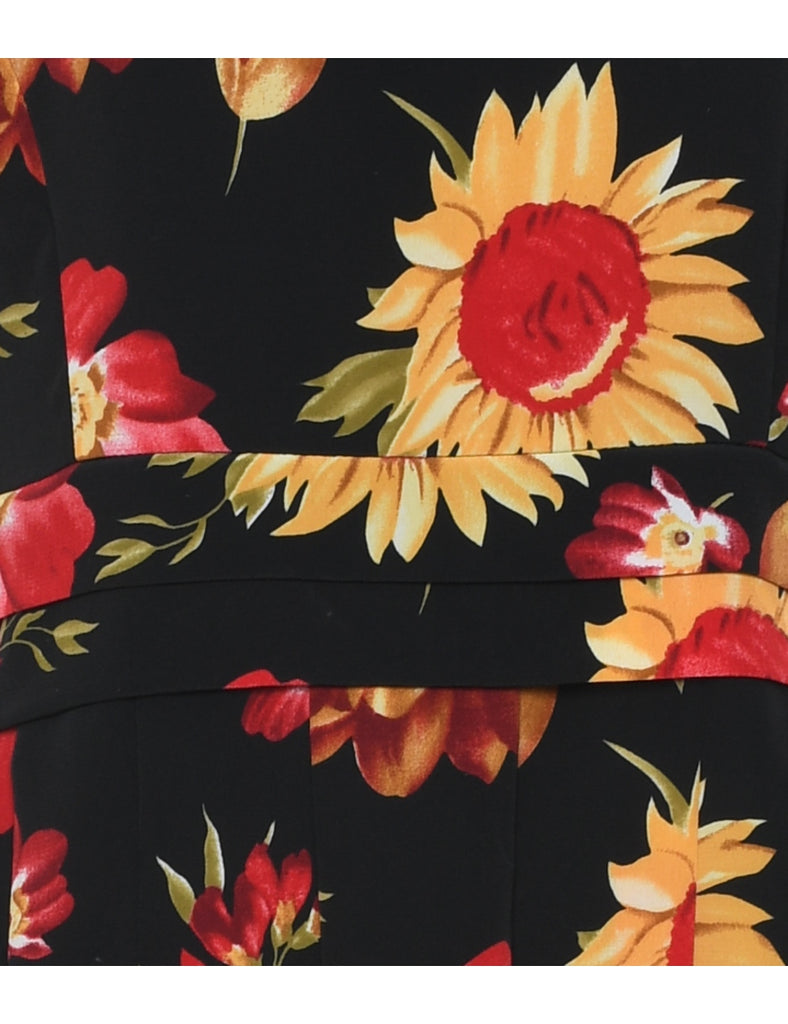 Floral Print Dress - L
