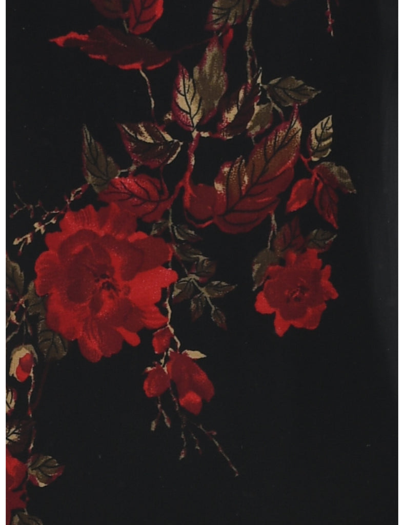 Floral Print Maxi Dress - M