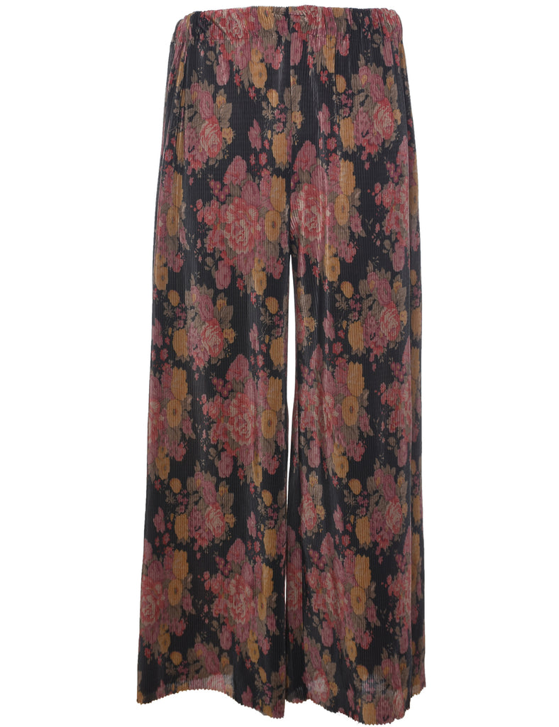 Floral Print Trousers - W26 L27
