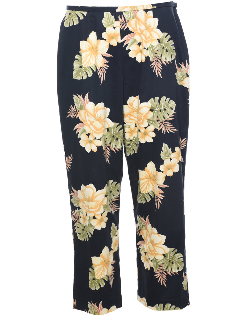 Floral Print Trousers - W28 L25