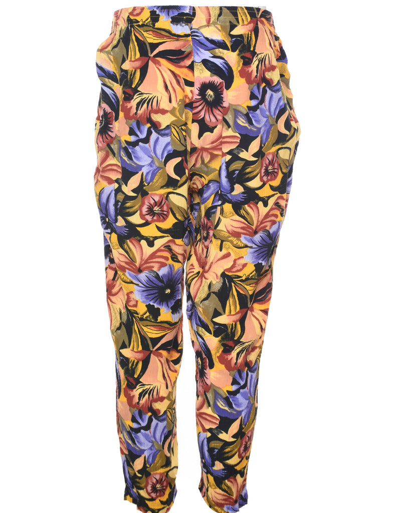 Floral Printed Trousers - W27 L27