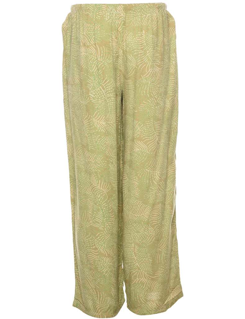 Foliage  Printed Trousers - W27 L30