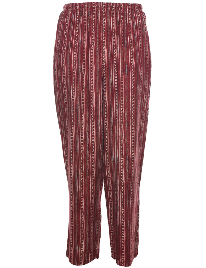 Geometric Printed Trousers - W31 L29