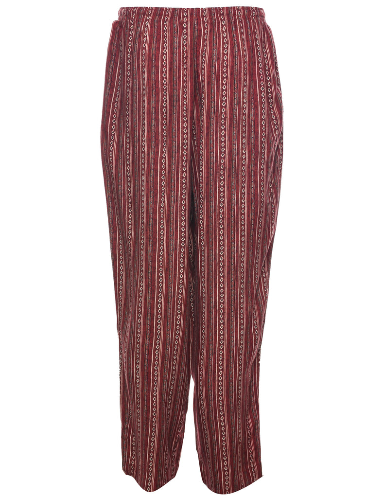 Geometric Printed Trousers - W31 L29