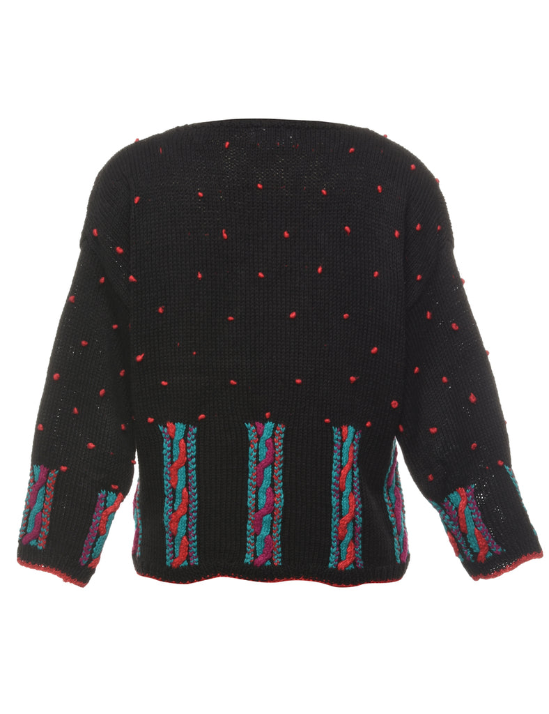 Hand Knitted Jumper - M