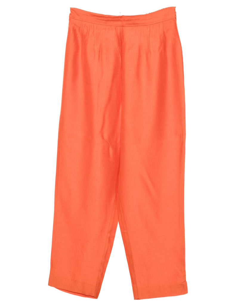High Waist Orange Trousers - W26 L27