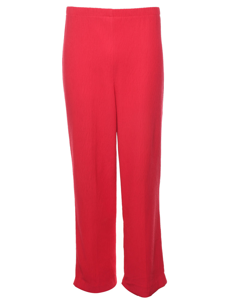 Hot Pink Elasticated Hot Pink Trousers - W26 L28