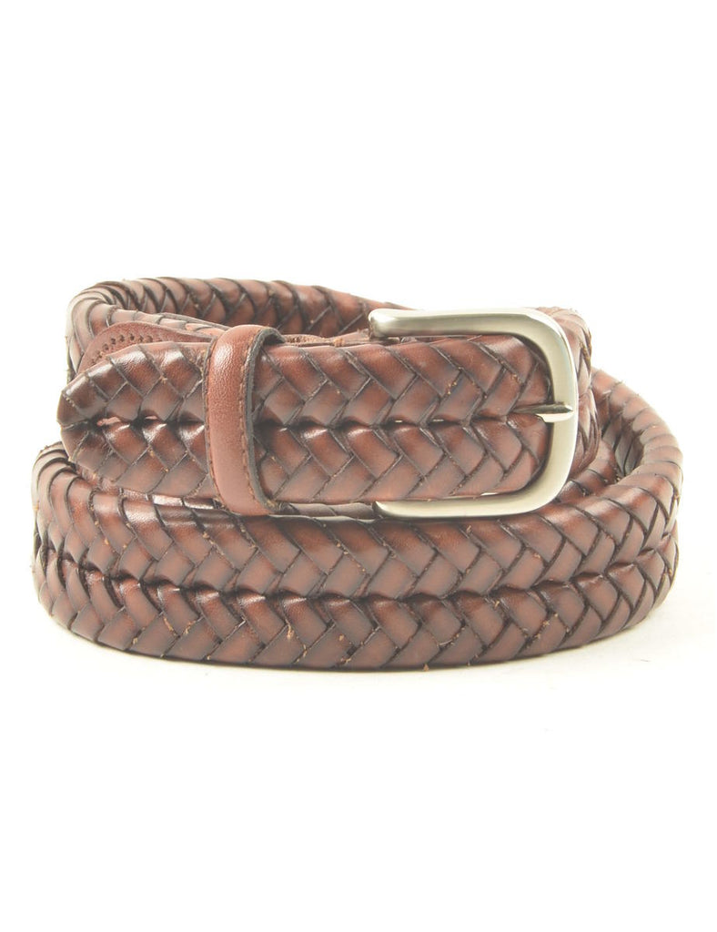 Leather Dark Brown Waist Belt - L