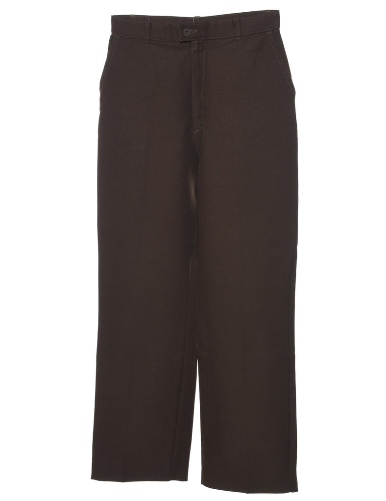 Lee Dark Brown Trousers - W24 L29
