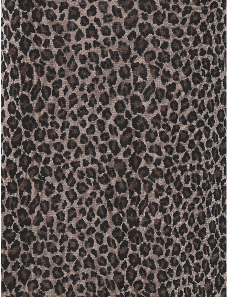 Leopard Print Dress - M