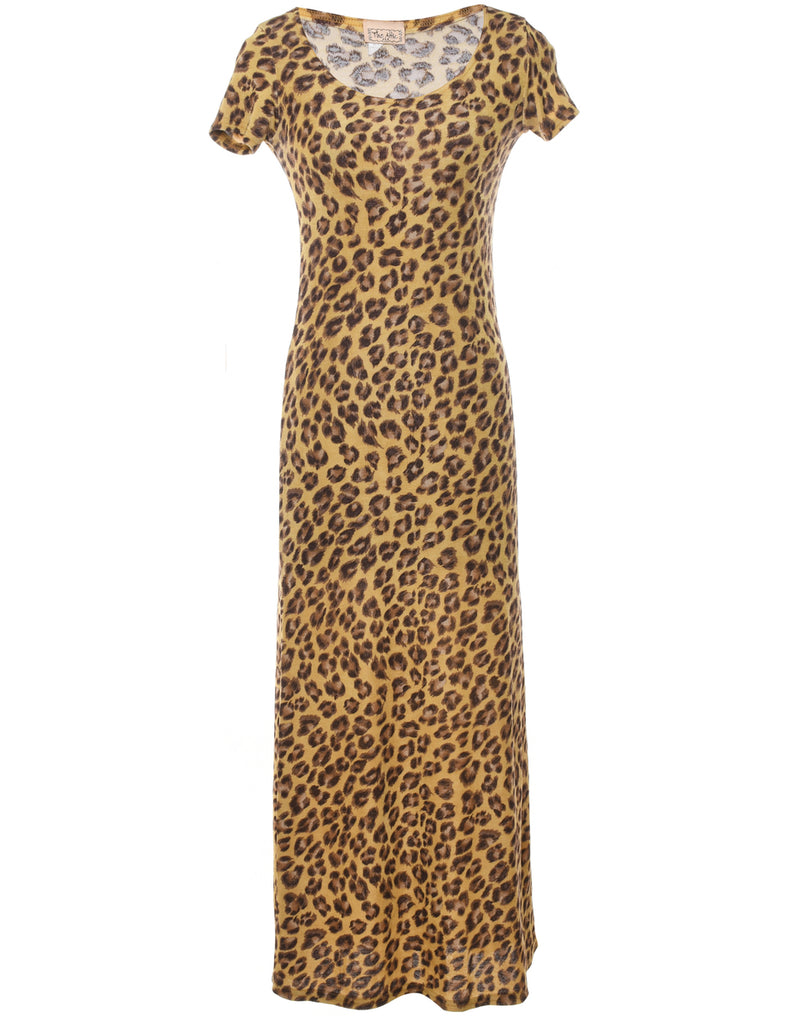 Leopard Print Maxi Dress - S