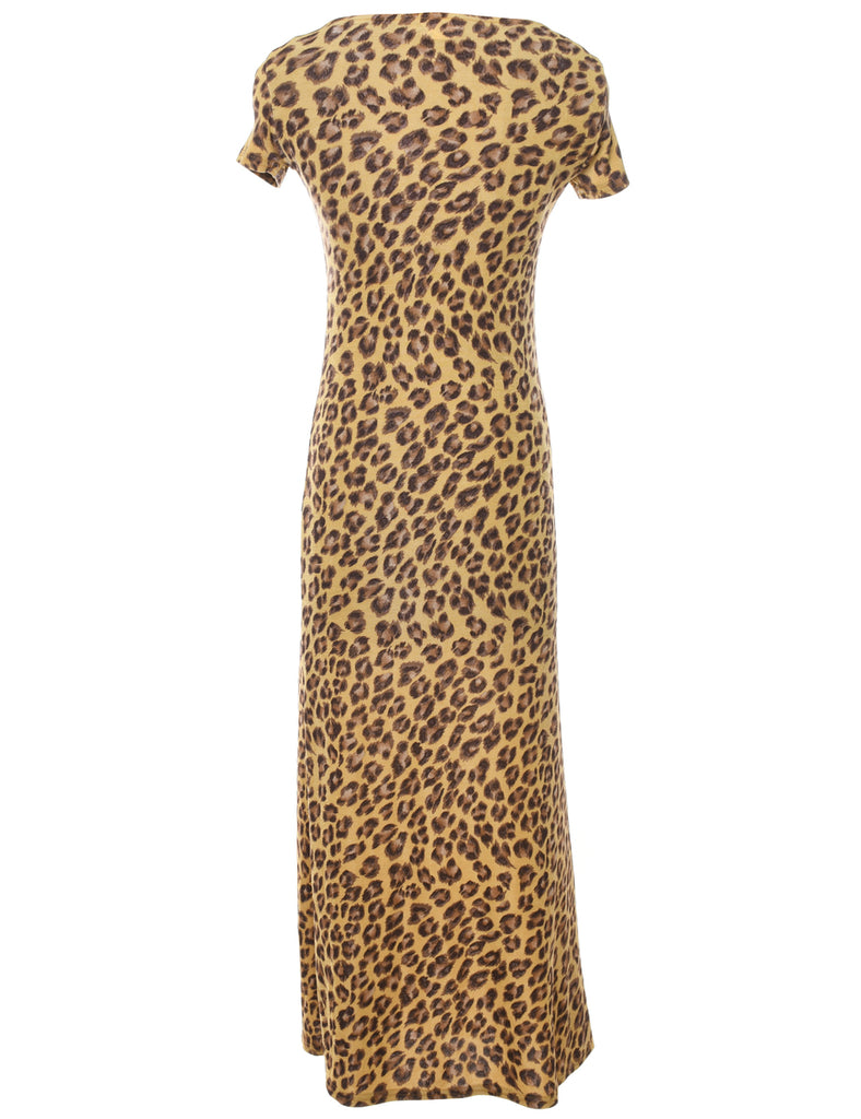 Leopard Print Maxi Dress - S