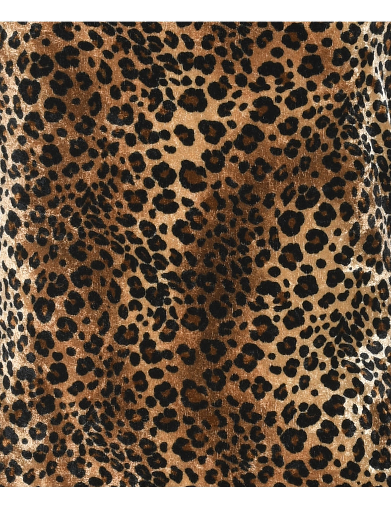 Leopard Printed Top - M
