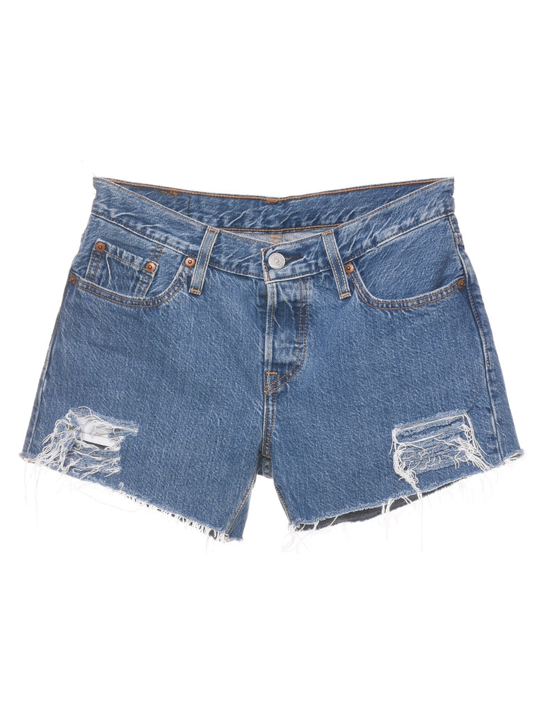 Levi's Medium Wash Cut-off Denim Shorts - W28 L4