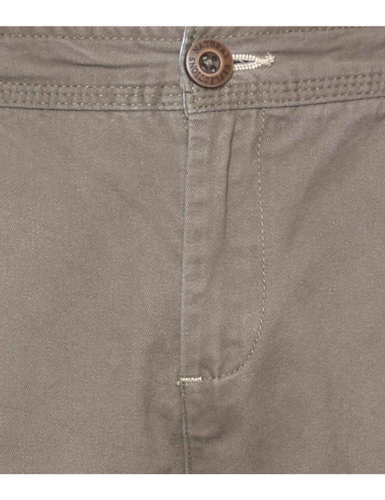 Light Green Plain Shorts - W33 L4