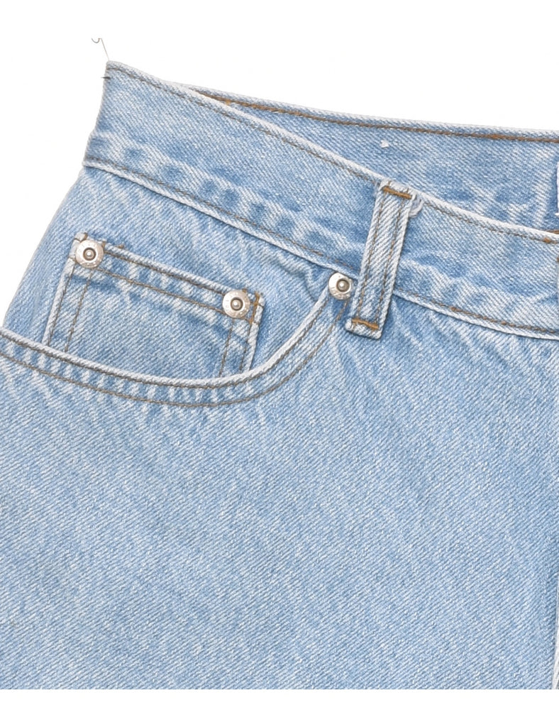 Light Wash Cut-off Denim Shorts - W30 L3