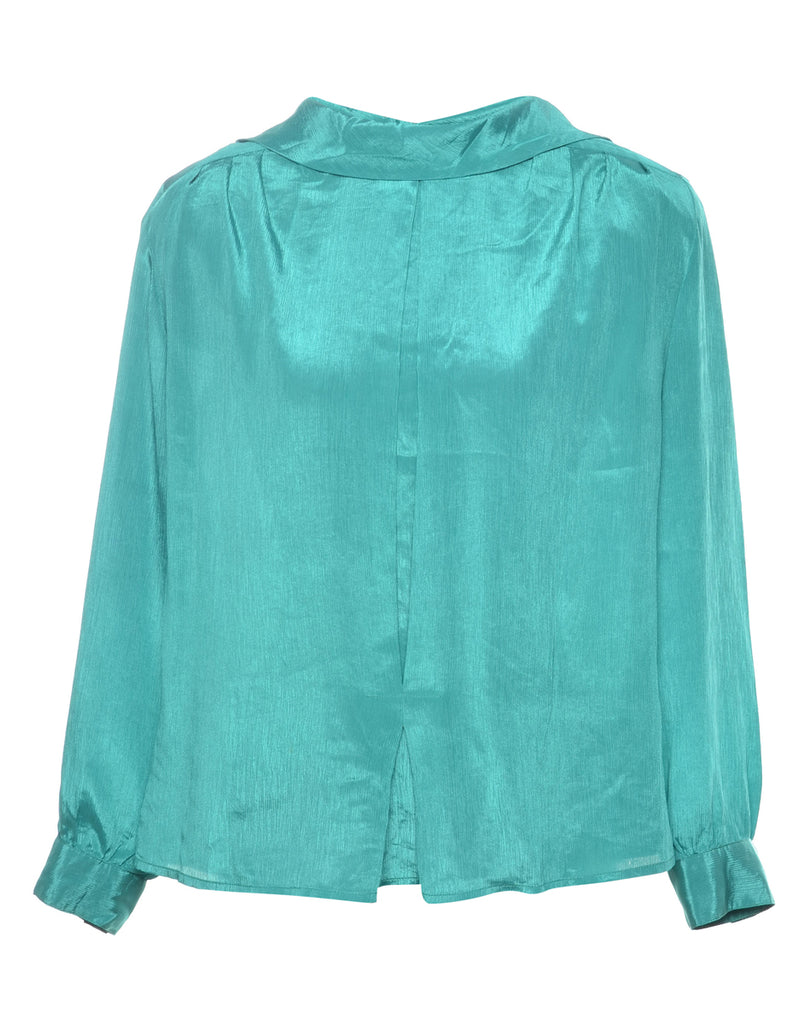 Long Sleeved Green  Blouse - L